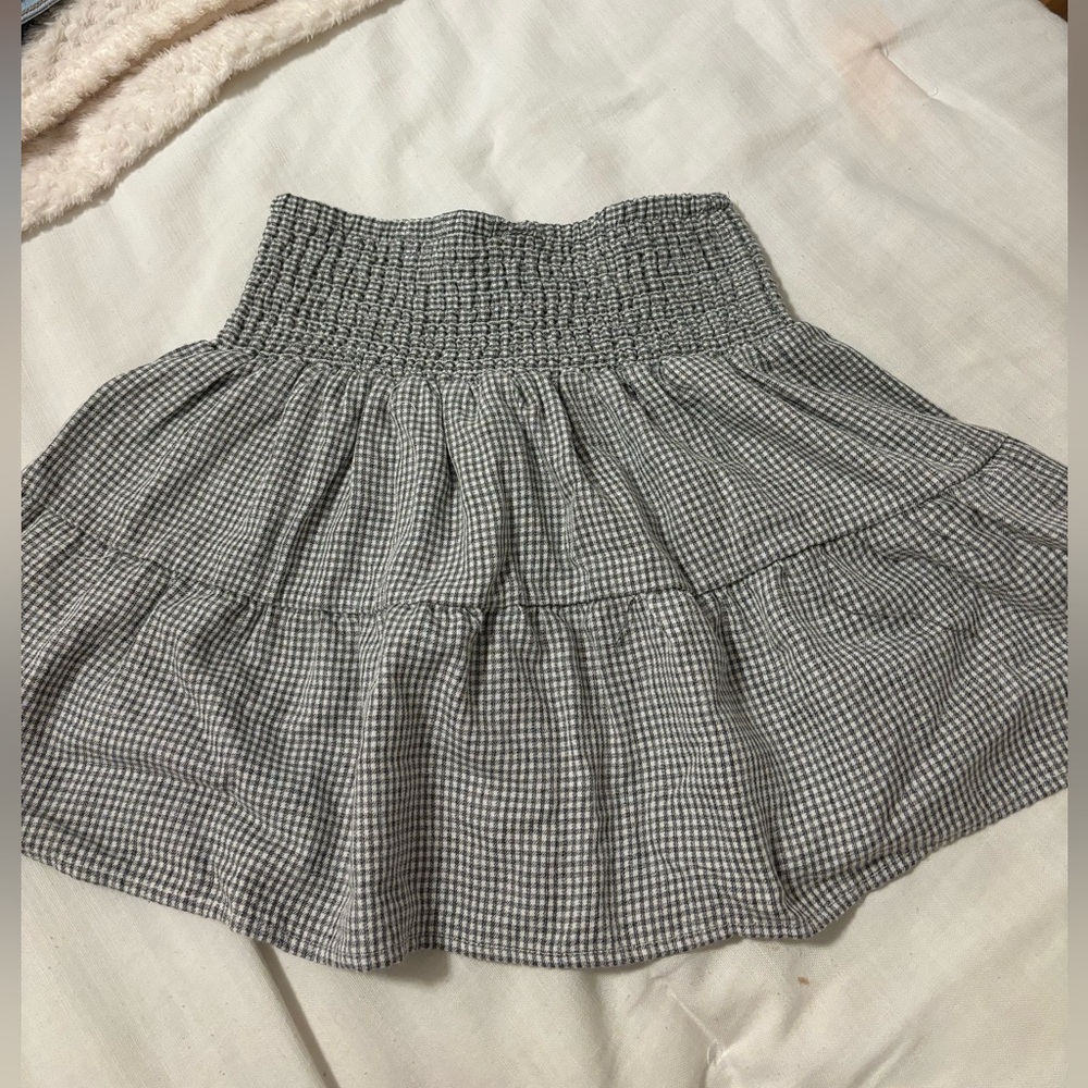 Plaid mini skirt